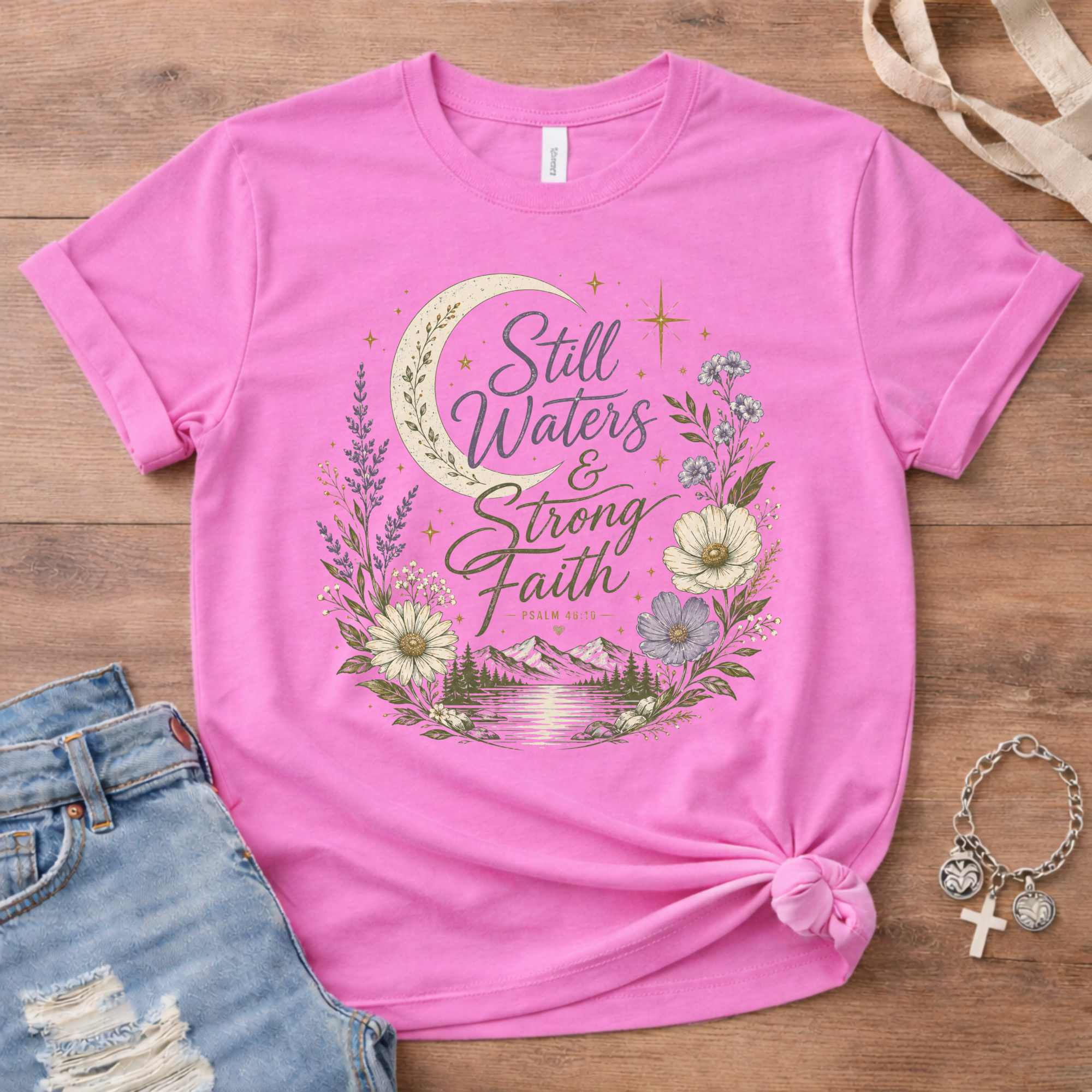 Still Waters and Strong Faith T-Shirt