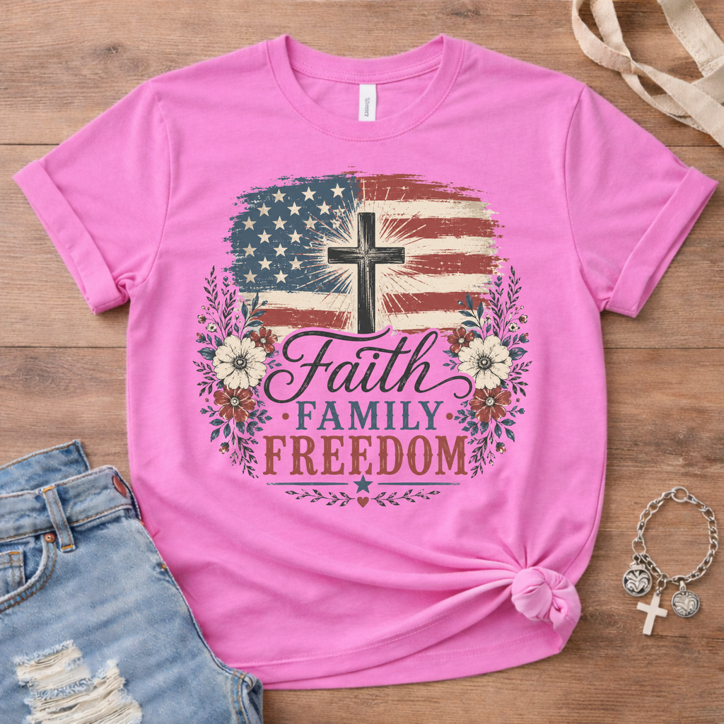 Faith Family Freedom T-Shirt