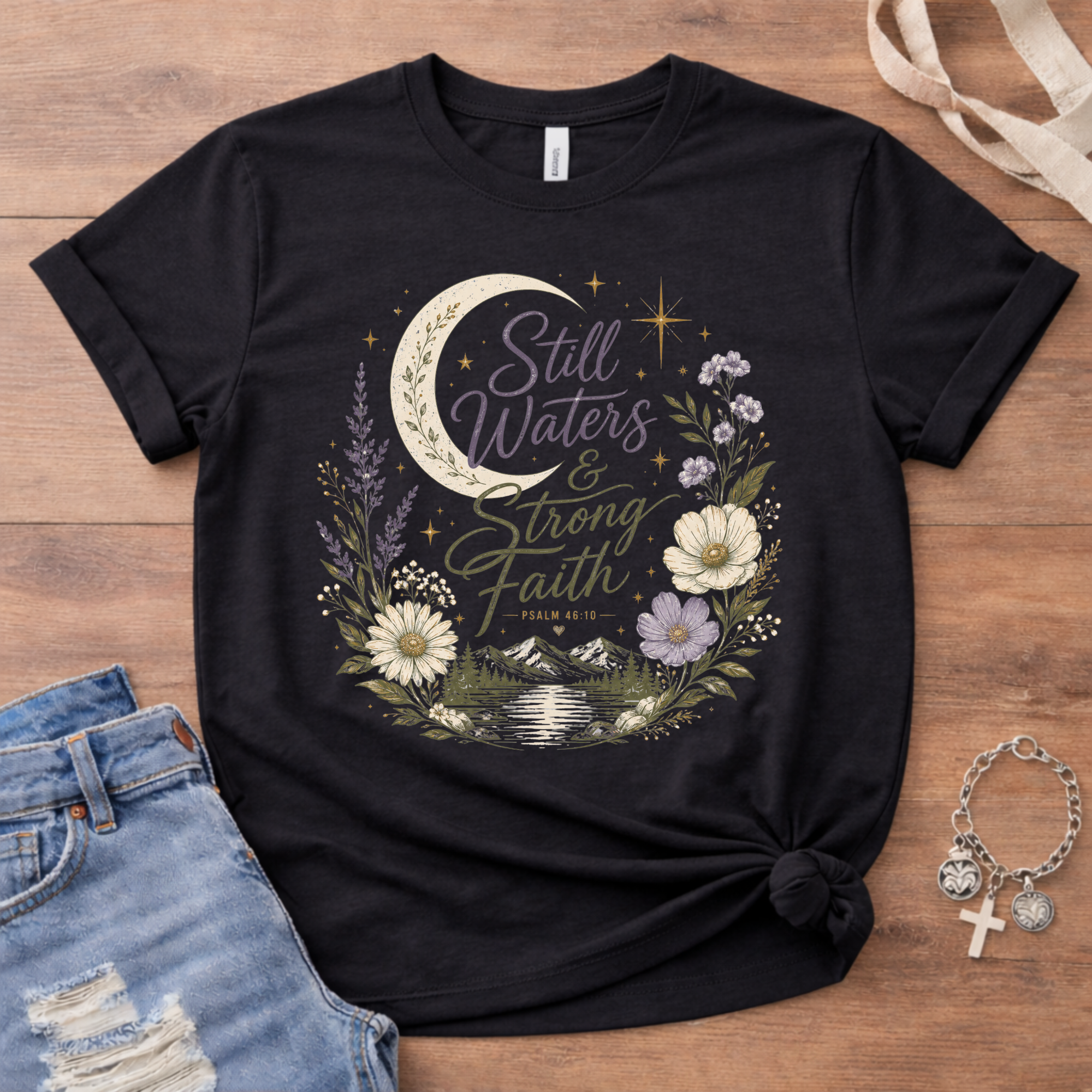 Still Waters and Strong Faith T-Shirt