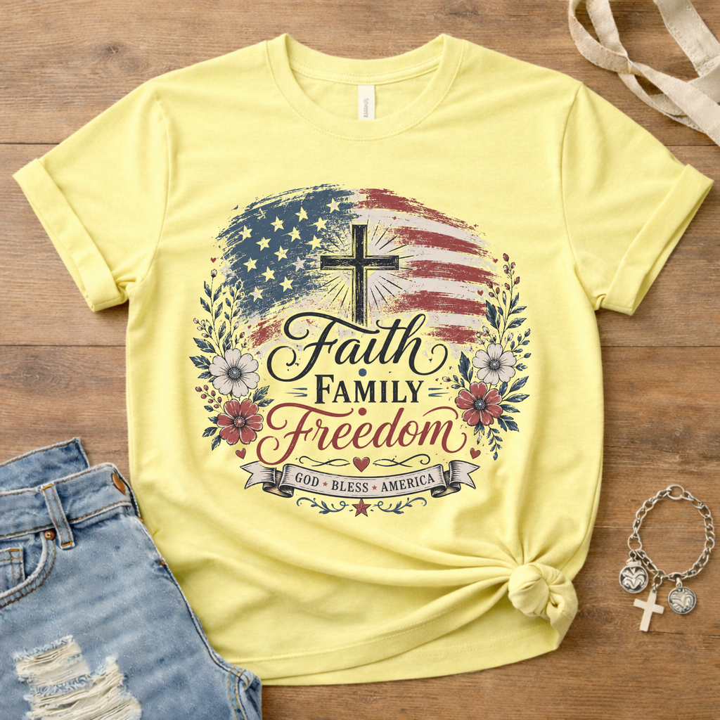 Faith Family Freedom - Cross Edition