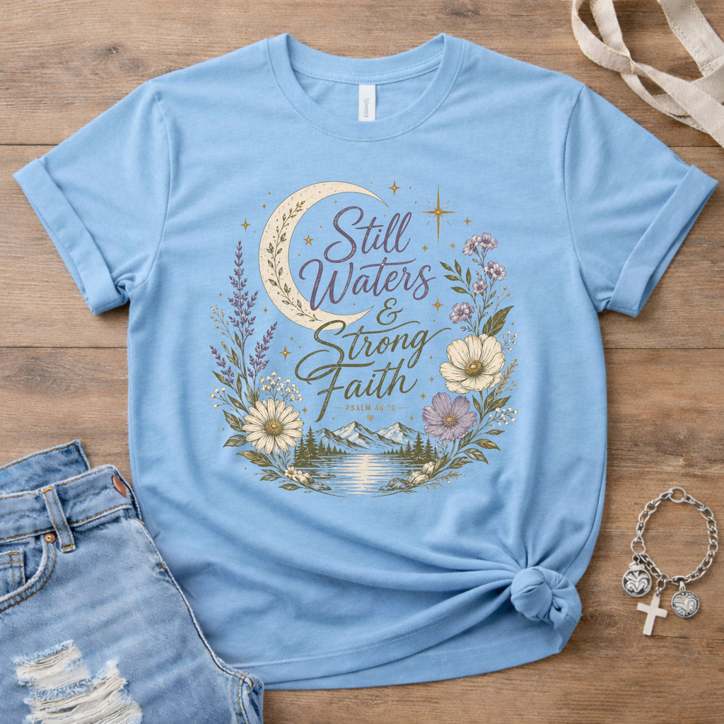 Still Waters and Strong Faith T-Shirt