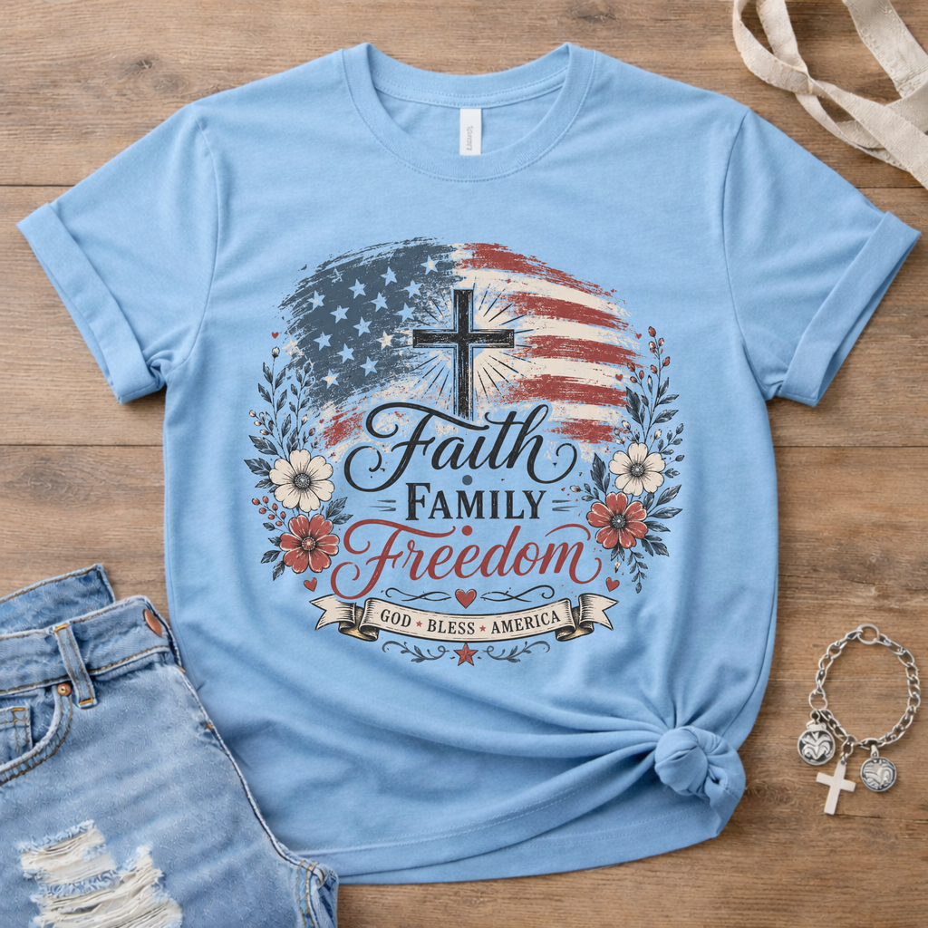 Faith Family Freedom - Cross Edition