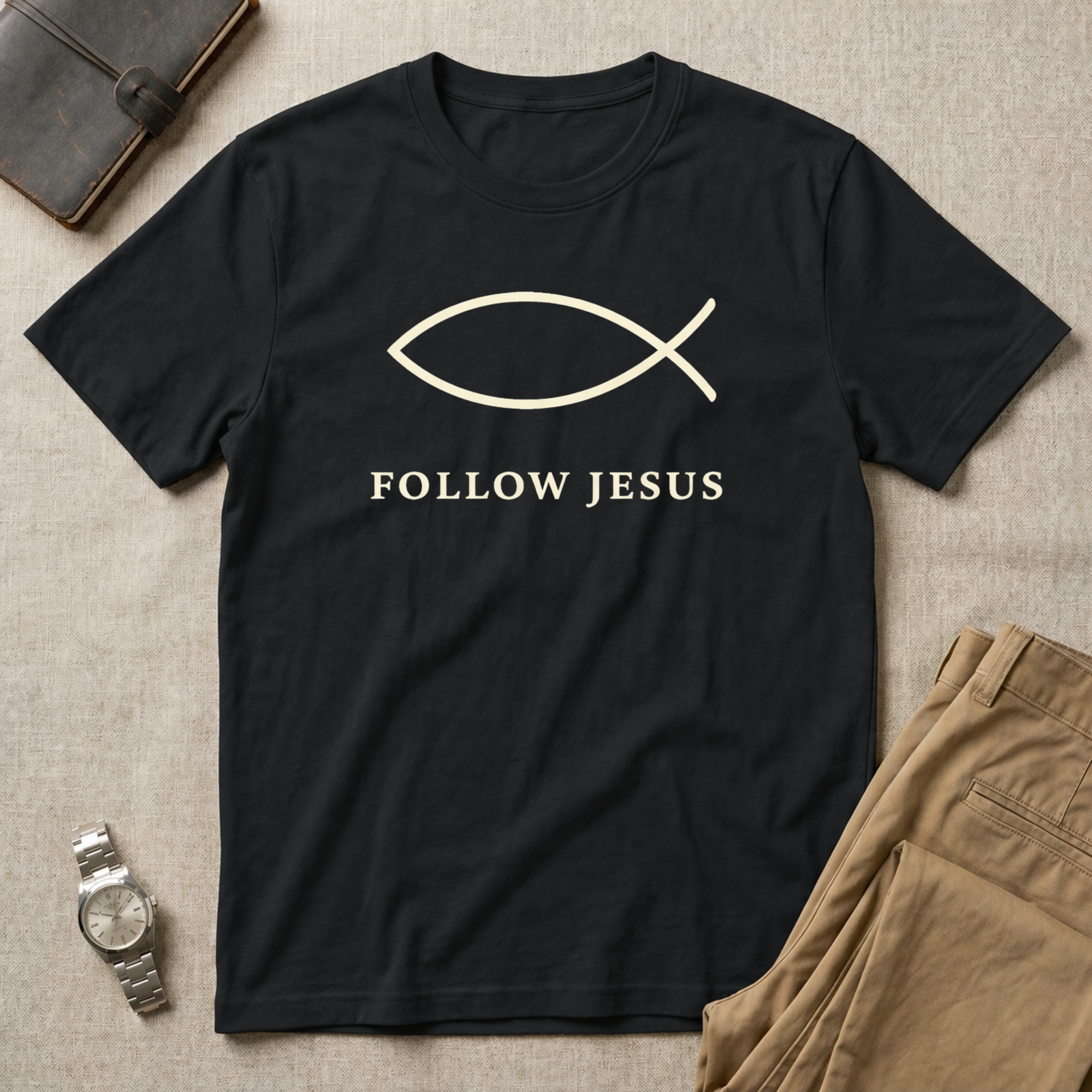 Follow Jesus Ichthys T-Shirt
