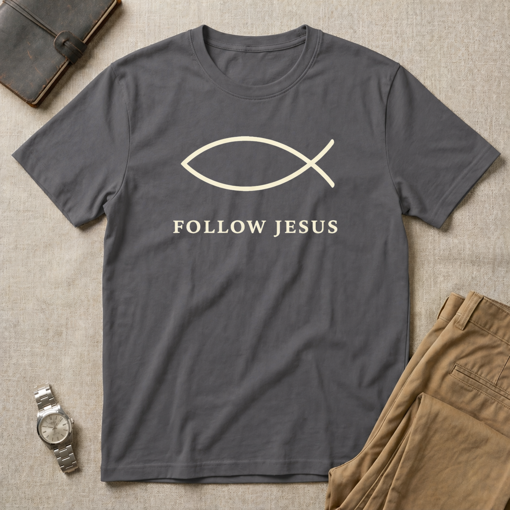 Follow Jesus Ichthys T-Shirt