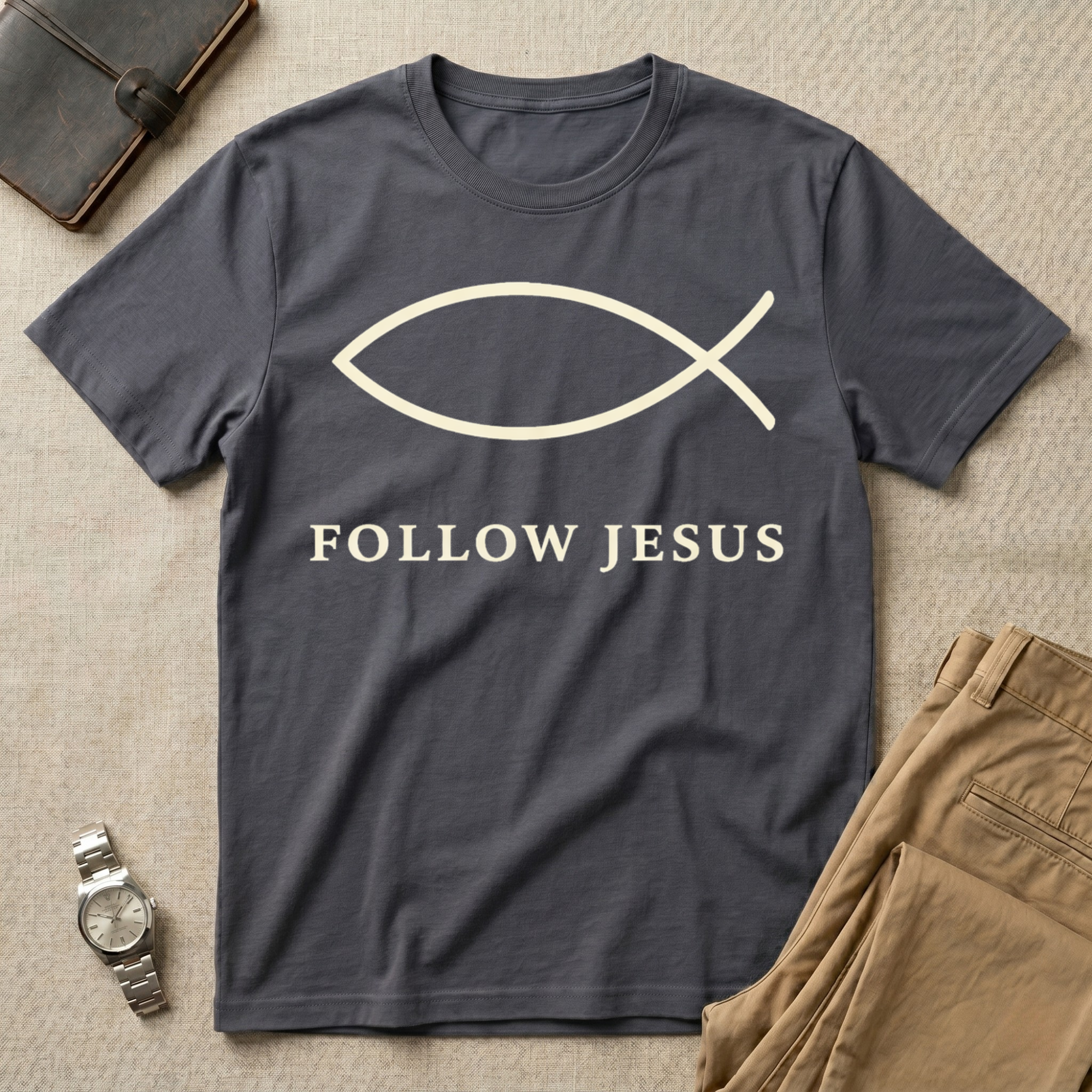 Follow Jesus Ichthys T-Shirt