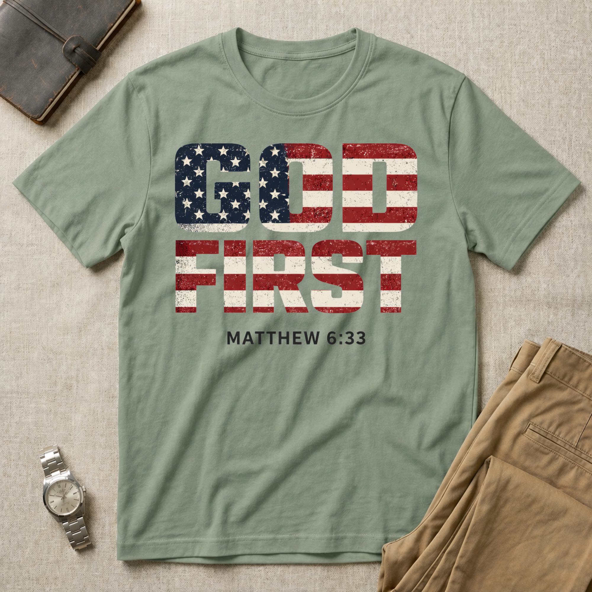 God First Flag T-Shirt