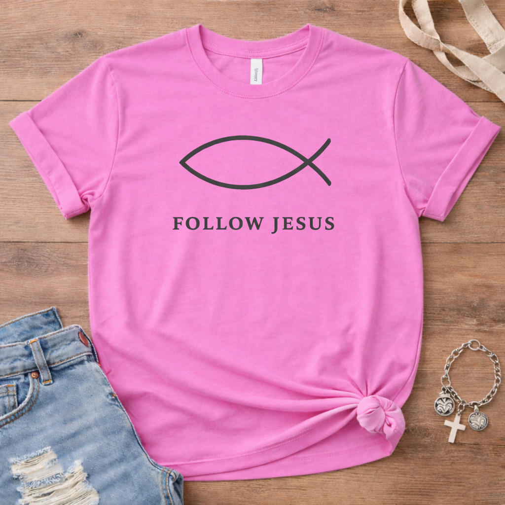 Follow Jesus Ichthys T-Shirt