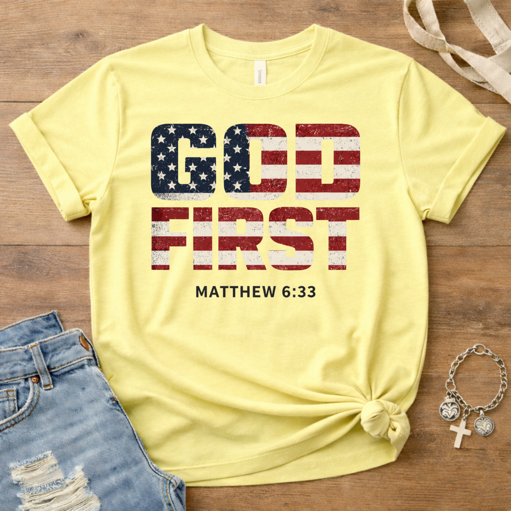 God First Flag T-Shirt
