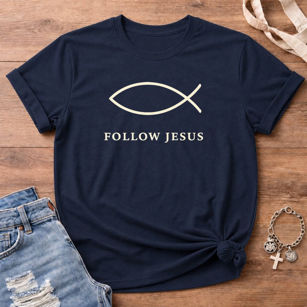 Follow Jesus Ichthys T-Shirt
