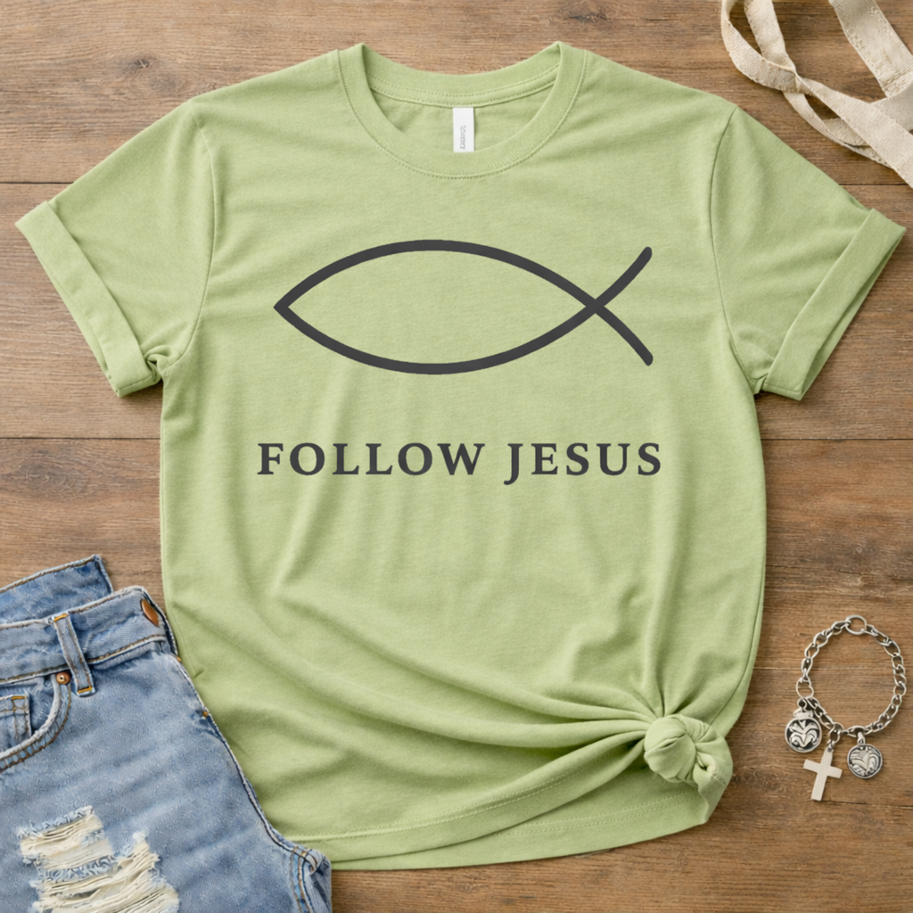 Follow Jesus Ichthys T-Shirt