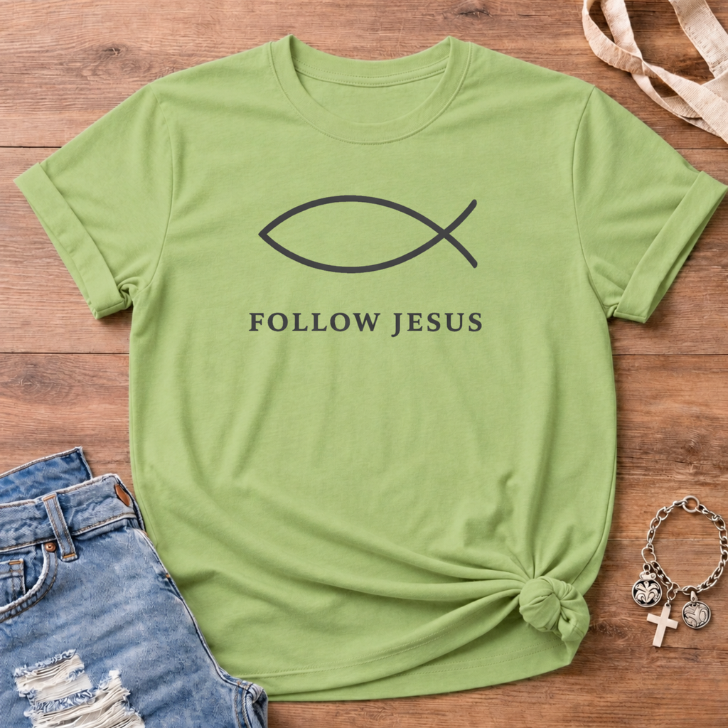 Follow Jesus Ichthys T-Shirt