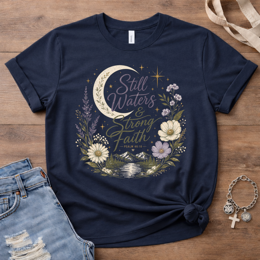 Still Waters and Strong Faith T-Shirt