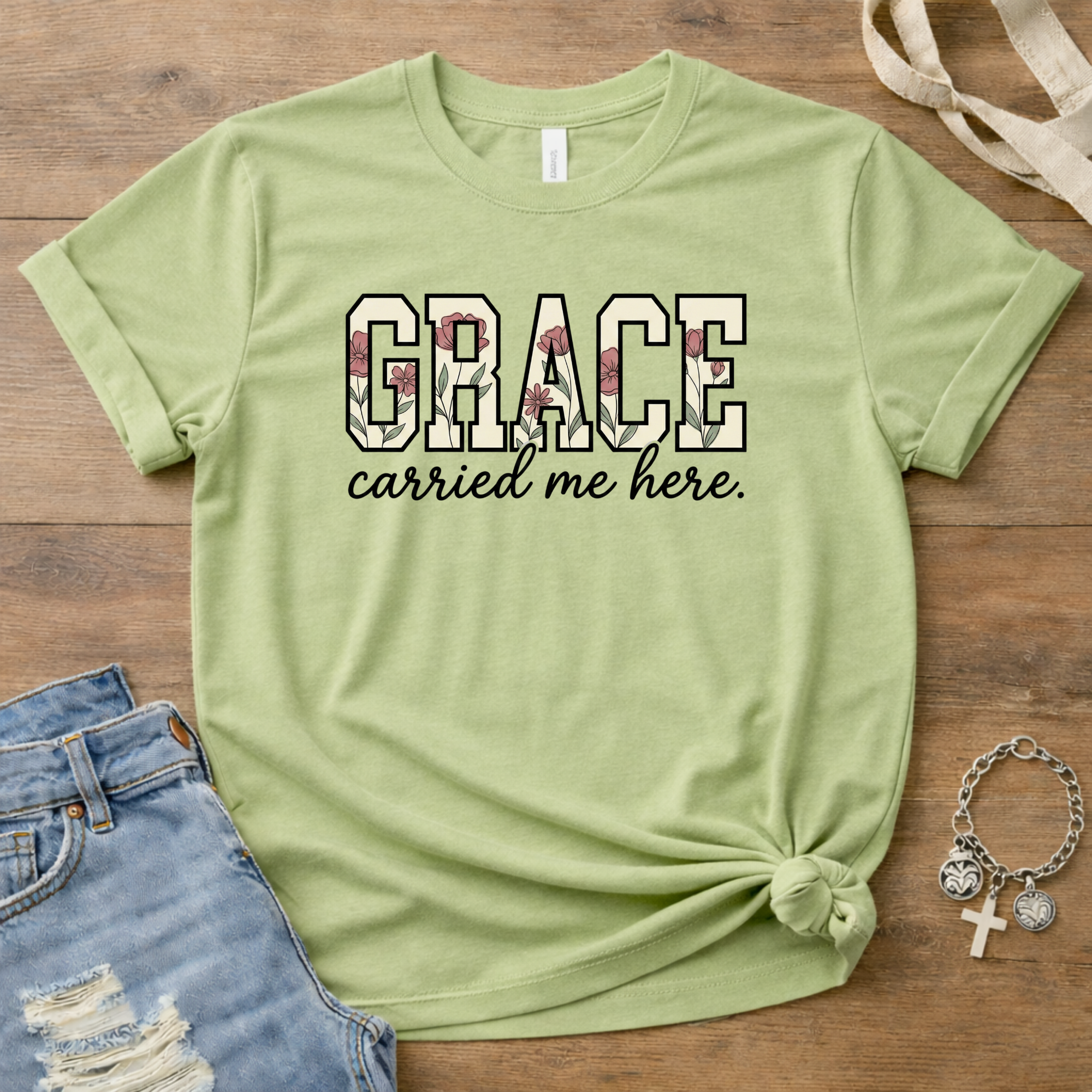 Grace Carried Me Here T-Shirt