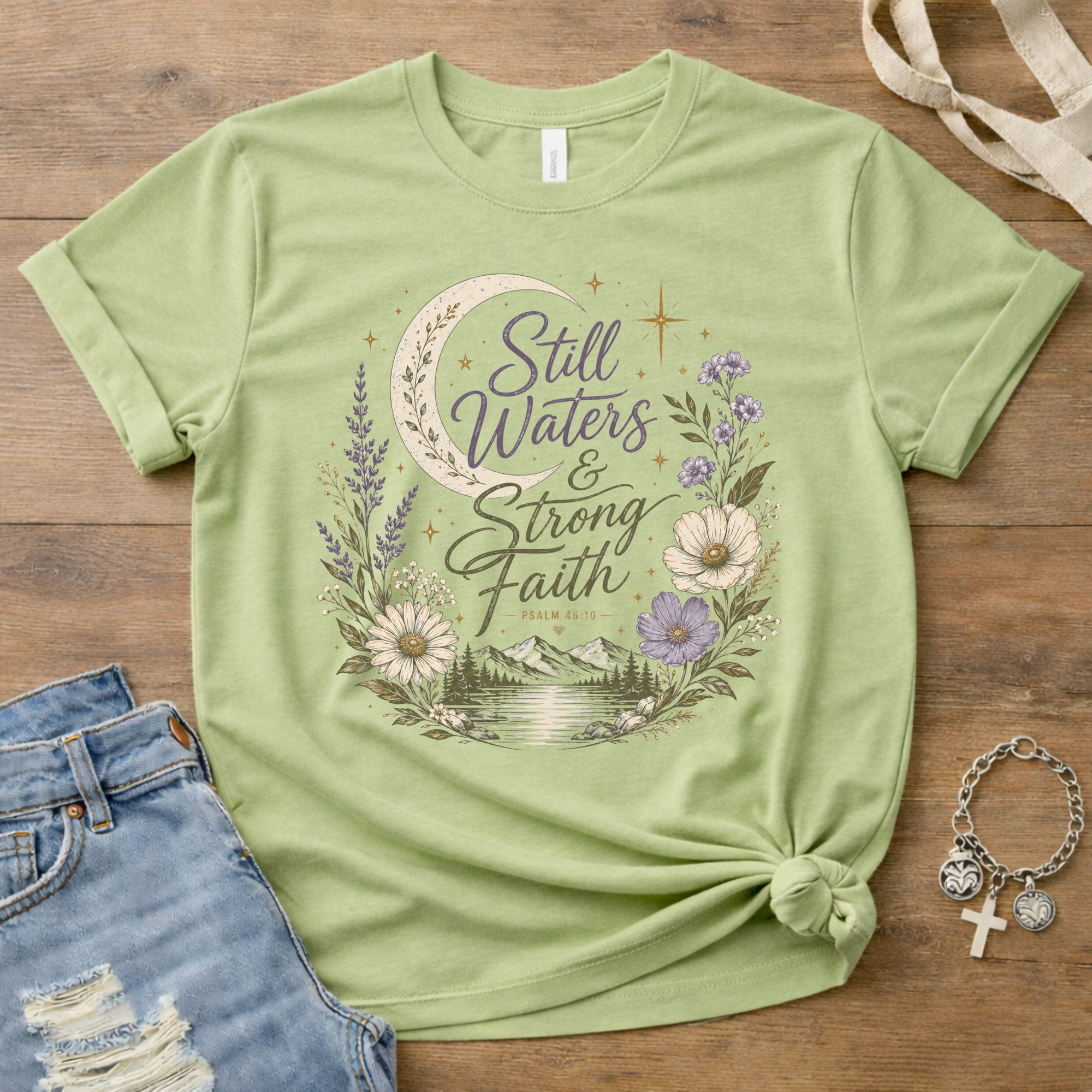 Still Waters and Strong Faith T-Shirt