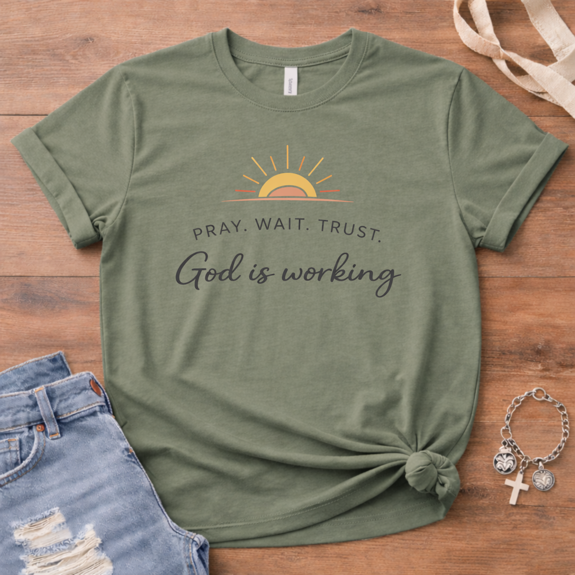 Pray. Wait. Trust. T-Shirt