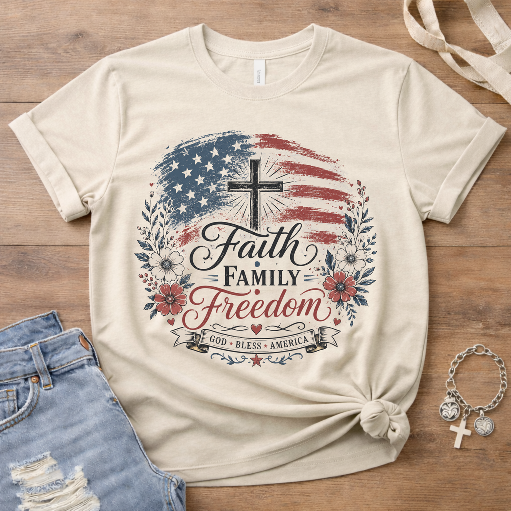 Faith Family Freedom - Cross Edition
