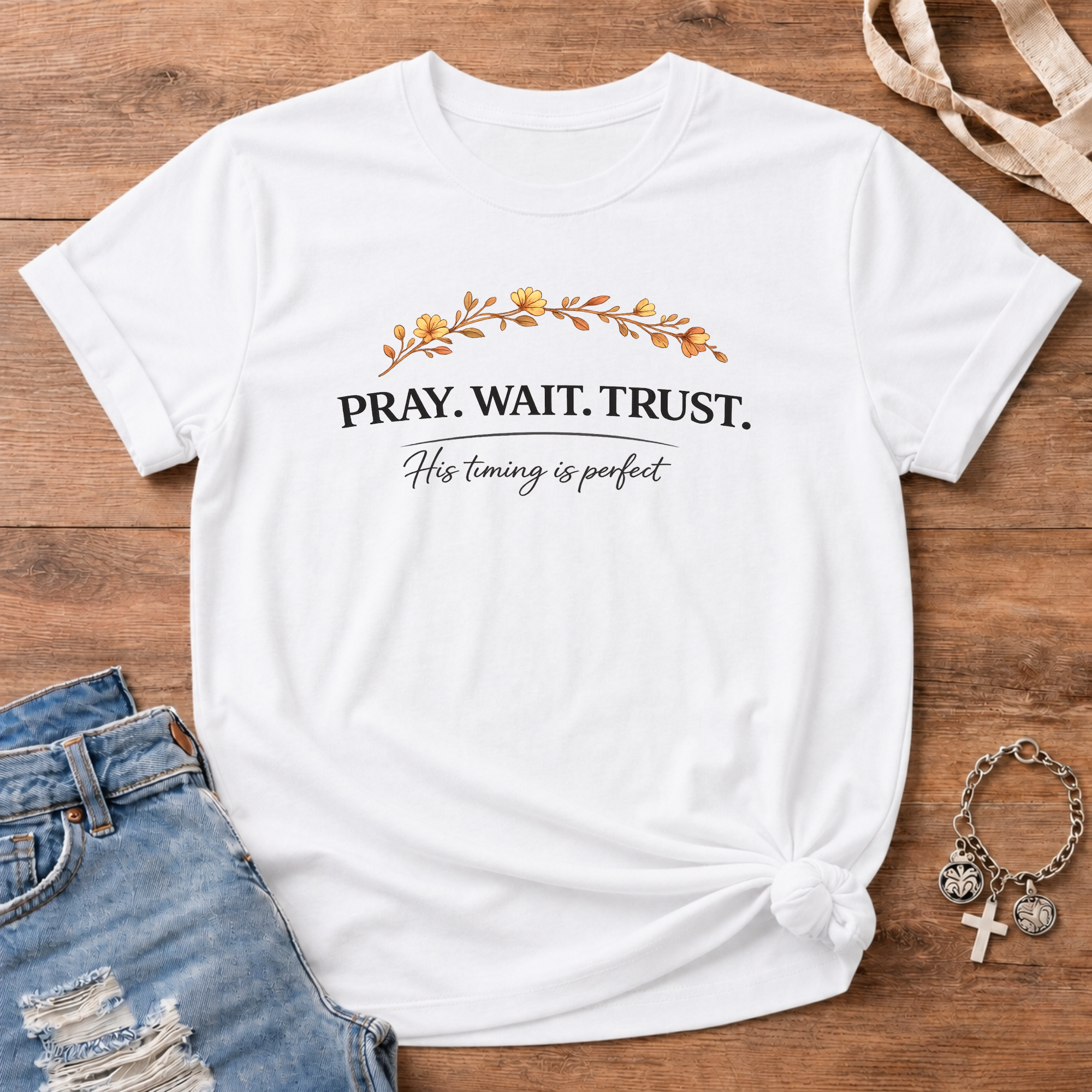 Pray.Wait.Trust. Bloom Edition