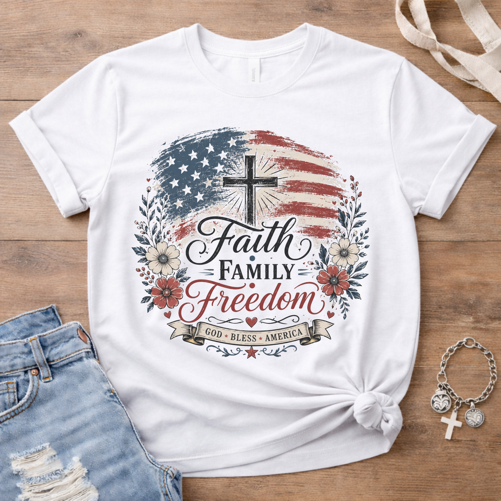 Faith Family Freedom - Cross Edition