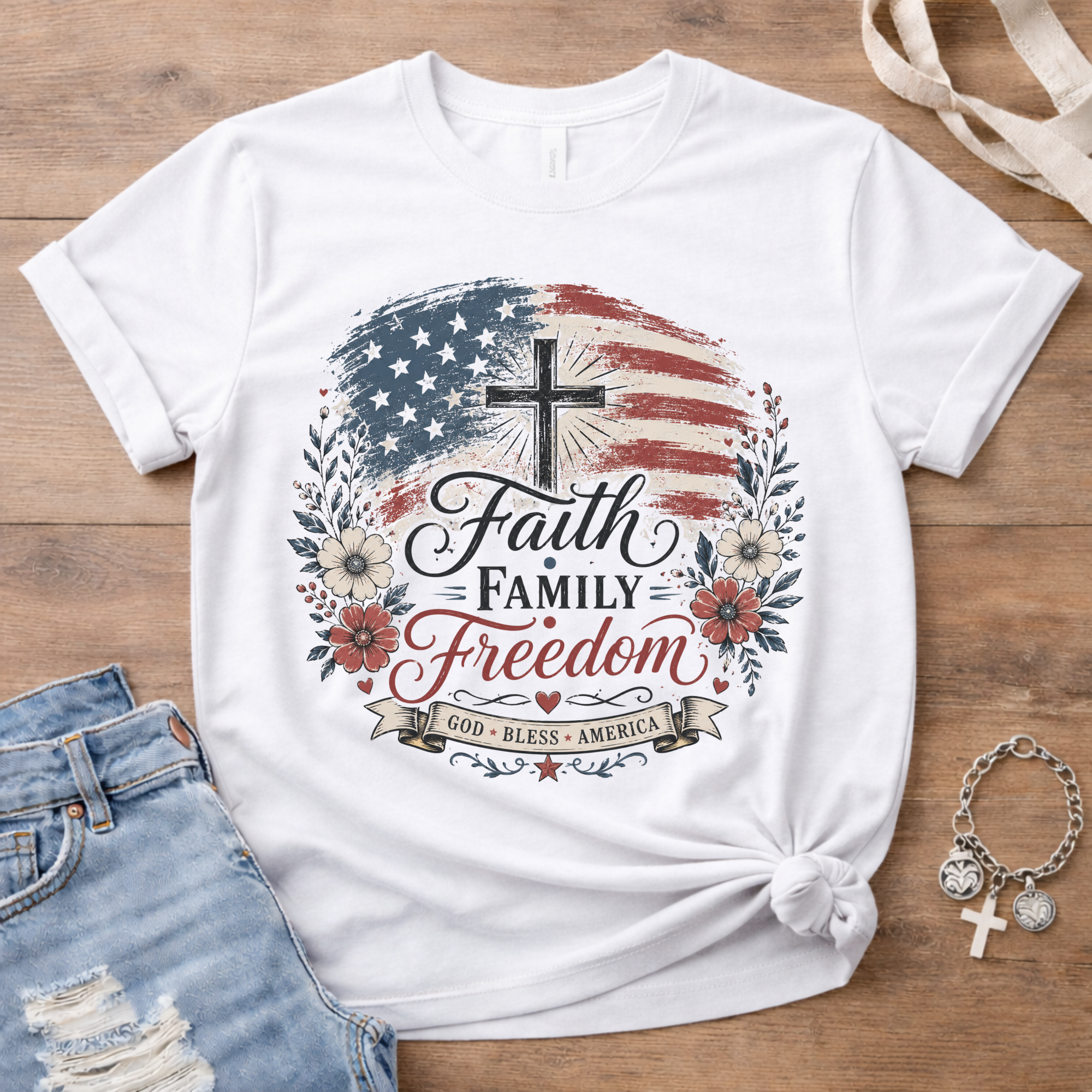 Faith Family Freedom - Cross Edition